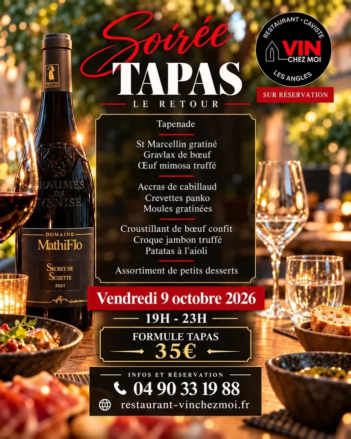 Soirée Tapas à Gogo